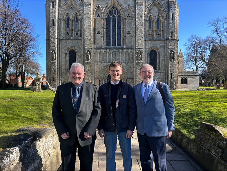 Bleddyn and James meet Keir Mather MP