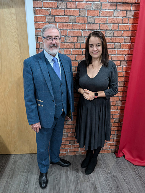 Bleddyn meets Stephanie Peacock MP